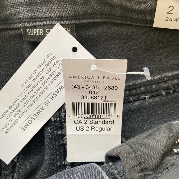 NWT American Eagle Outfitters Super Hi-Rise Jegging Denim Jeans - Super Stretch - Picture 7 of 12
